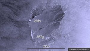 Split Signals End Of Antarctic Iceberg A68a