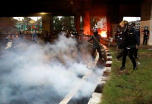 Thai Protesters Spar With Police