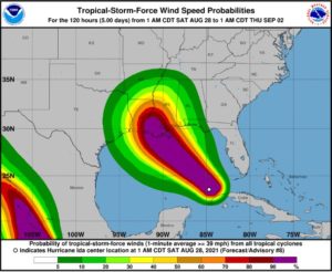 – Ida Wind Speeds –