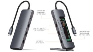 USB-C Hub With SSD Slot, Ports