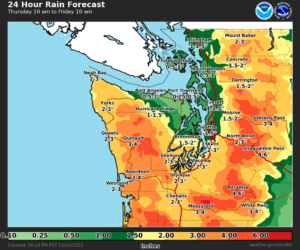 2 Inches Of Rain Within Hours For Seattle