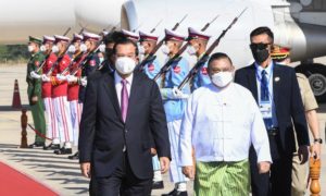 Cambodian P.M. Meets Myanmar Junta Amid Protests