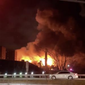 New Jersey Chemical Plant Fire Toxic Fumes