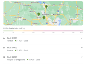 Google Maps New Air Quality Index