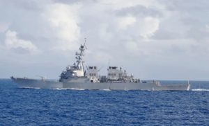 U.S. Destroyer Sails In Disputed South China Sea