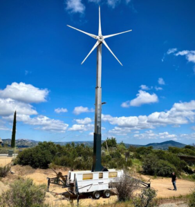 100KW 20’ Trailer, Pick-Up Towed Wind Power Station – BJYEnergy’s Feather™