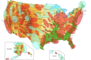 Most & Least Safe U.S. Nuclear War Locations