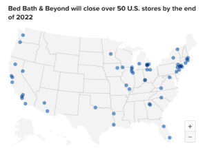 Bed, Bath & Beyond Closing 50 Stores In 3 Months, 100 Next, Then More
