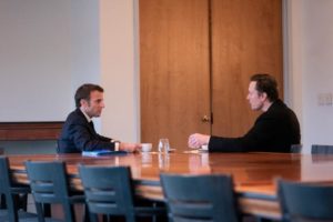 Elon And President Macron Meet In New Orleans