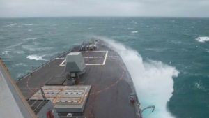 U.S. Warship Sails Through Taiwan Strait