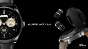 Huawei Watch Holds Earbuds