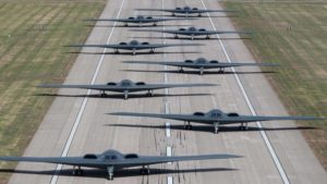 8 B-2 Spirit Stealth Bombers