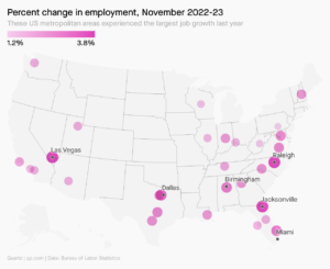 Jobs Are Growing The Fastest In These U.S. Cities