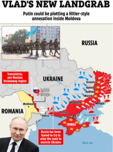 Putin poised to invade Moldova