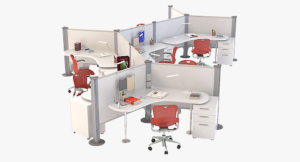 Office cubicles are back^