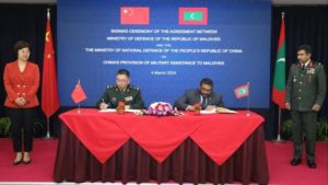 Maldives signs China military pact in further shift away from India