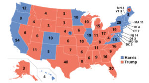 2024 election results by electoral votes