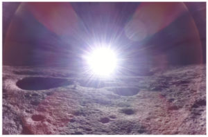 Sunrise on the moon from FireFly