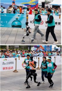 Humans vs Humanoids in 13 mi half marathon