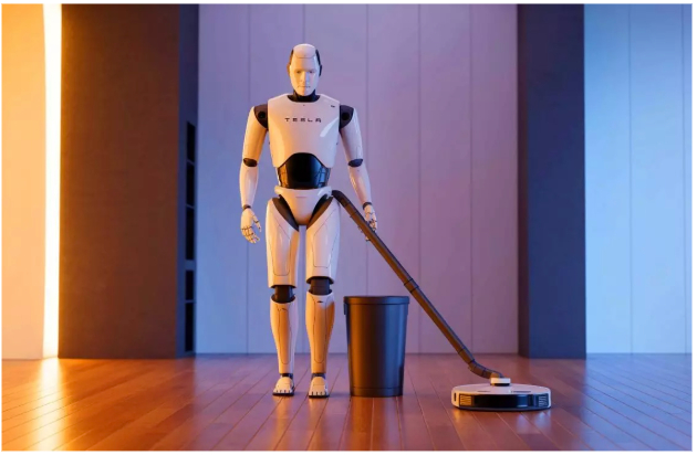 Tesla’s Optimus Robot Stuns, Masters Trash Removal, Vacuuming, and Complex Cleaning With Human-Like Skill