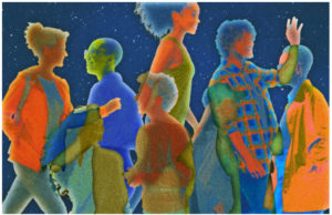 We humans have a limit of about 150 “bidirectional” friends, and 1,000 “face” conversational [perhaps 30 close, 3 closest confidant friends – Ed.]