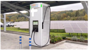 Small, new, fast, optional solar 600kW EV charger