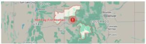 Massive Utah wildfire – last time 2020 East Troublesome moved Utah east to Estes Park, CO (w 5 min audio)